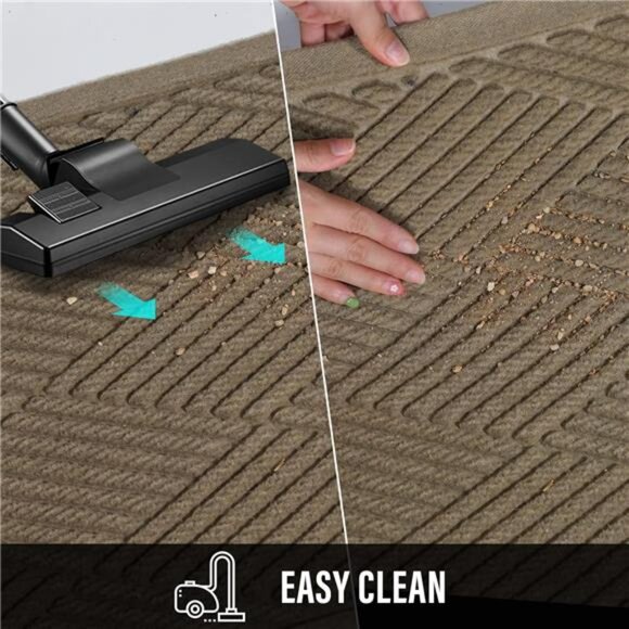 Sturdy Front DoorMat,Absorbent Muddy Dirt Resist Welcome DoorMats Outdoor Indoor - Picture 6 of 7